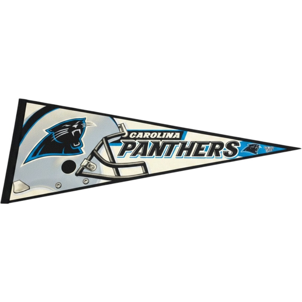 Carolina Panthers NFL Pennant WinCraft Sports Helmet Logo Felt Banner 12x30